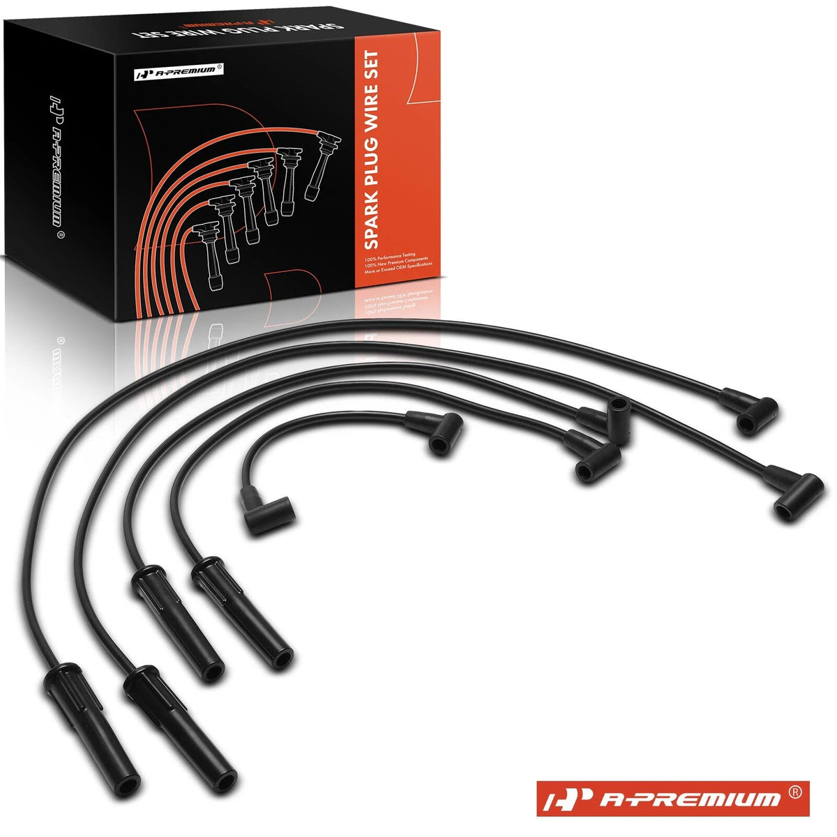 Set of 5 Spark Plug Wires for Chevrolet Astro S10 Blazer GMC S15 (12073932)