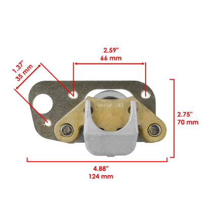 Front Left Right Brake Caliper w/Brake Pads for Polaris Trail Boss 325 (2001–2002) MP1209CR107SU