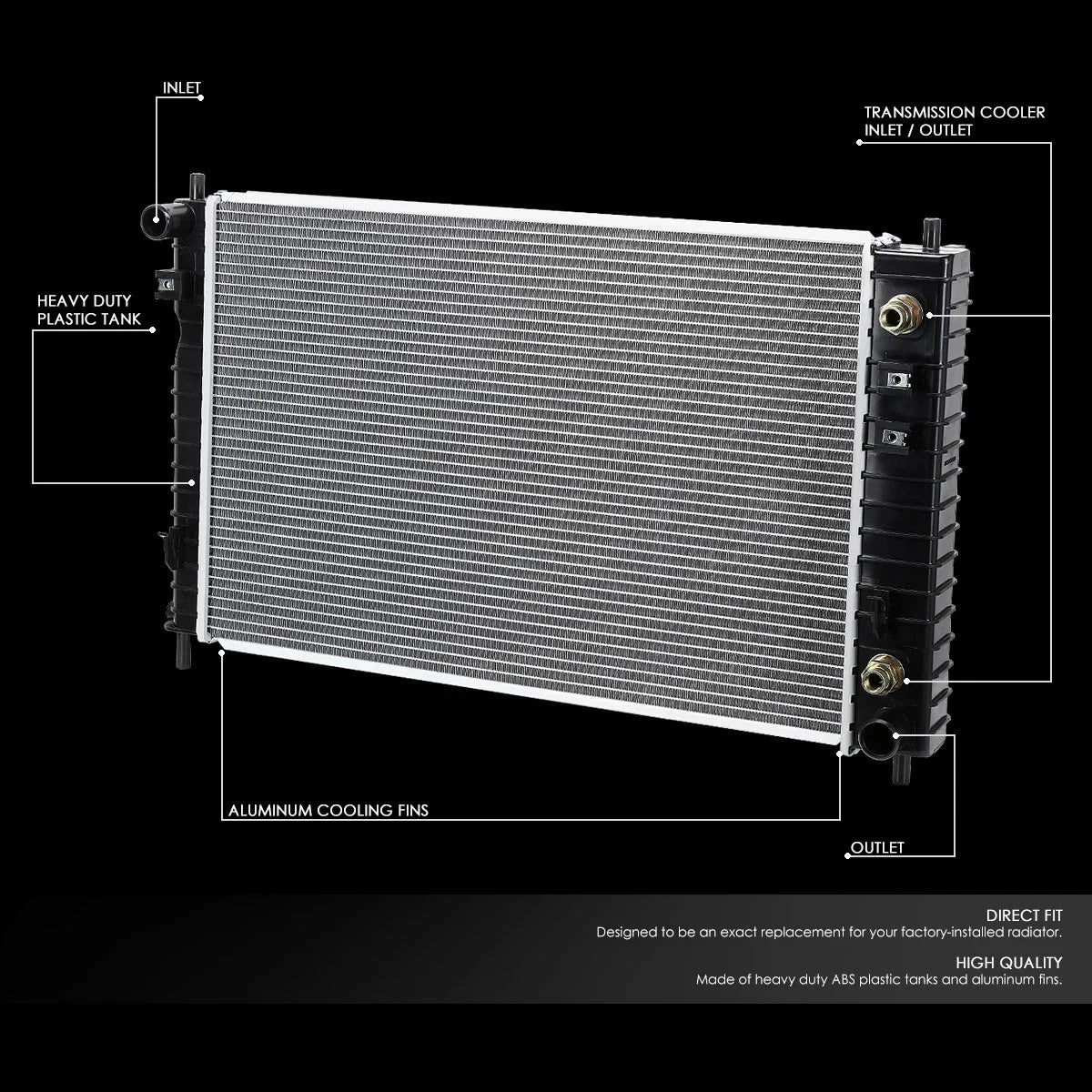 Aluminum Cooling Radiator for Chevy Equinox (2005) DPI 2764