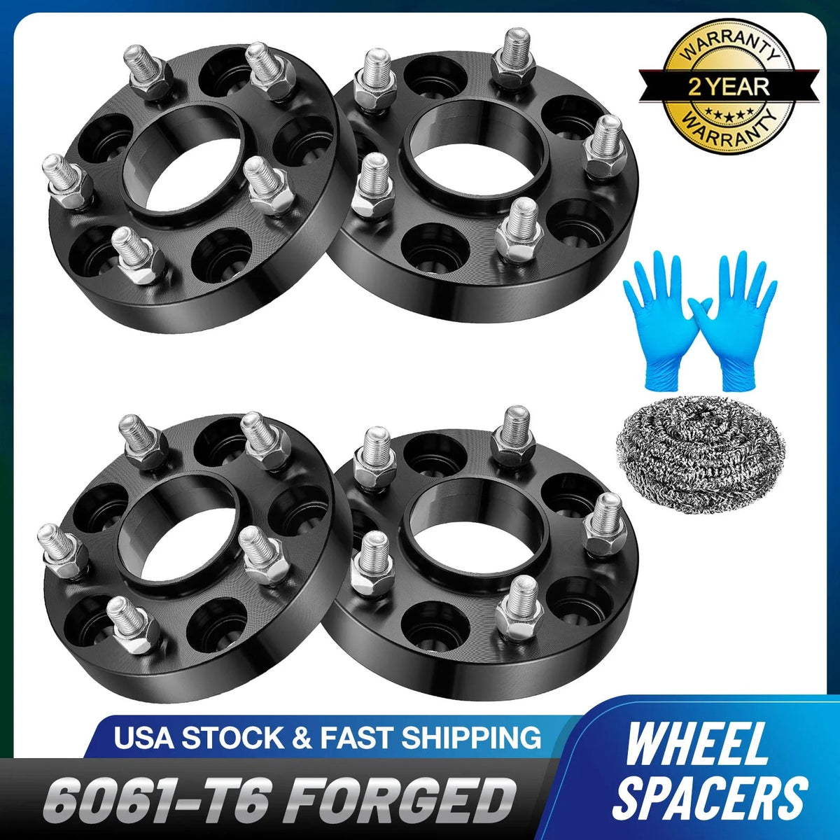 Set of 4 Hubcentric Wheel Spacers for Nissan GT-R (2009–2013)