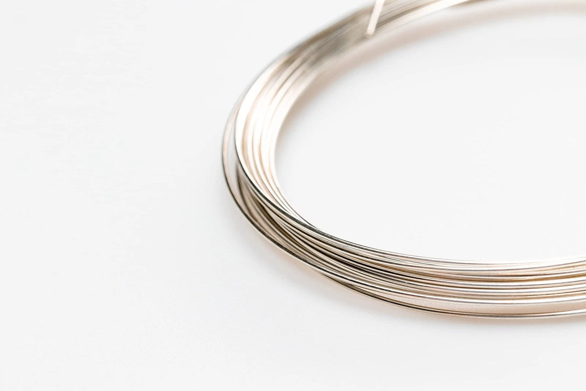 20 Gauge Argentium Silver Wire Half Hard for Jewelry Making (Made in USA)