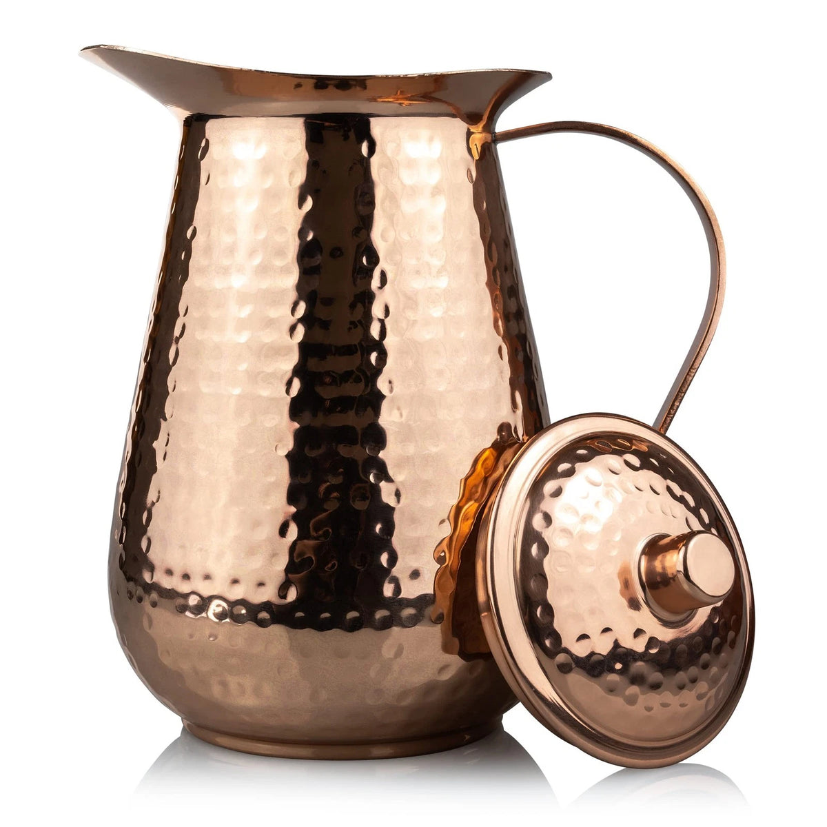 Copper Pitcher with Lid for Drink More (68 Oz)