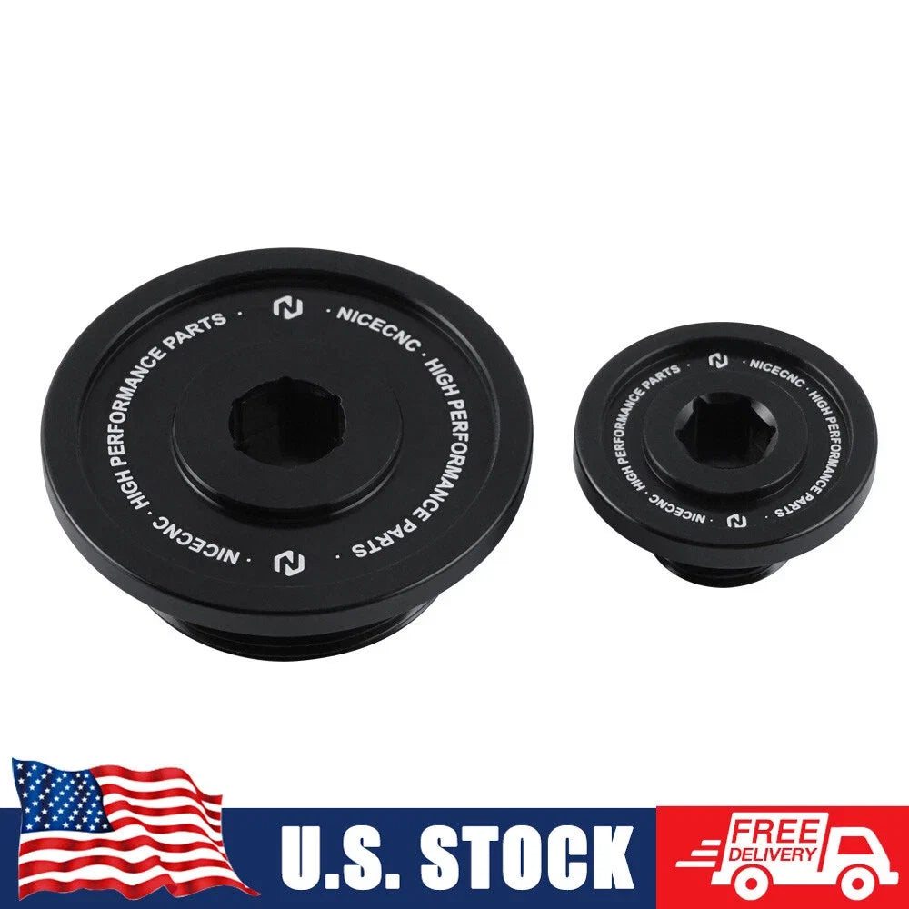 Engine Cover Cap Plugs for Kawasaki KLR650 (1987–2024)