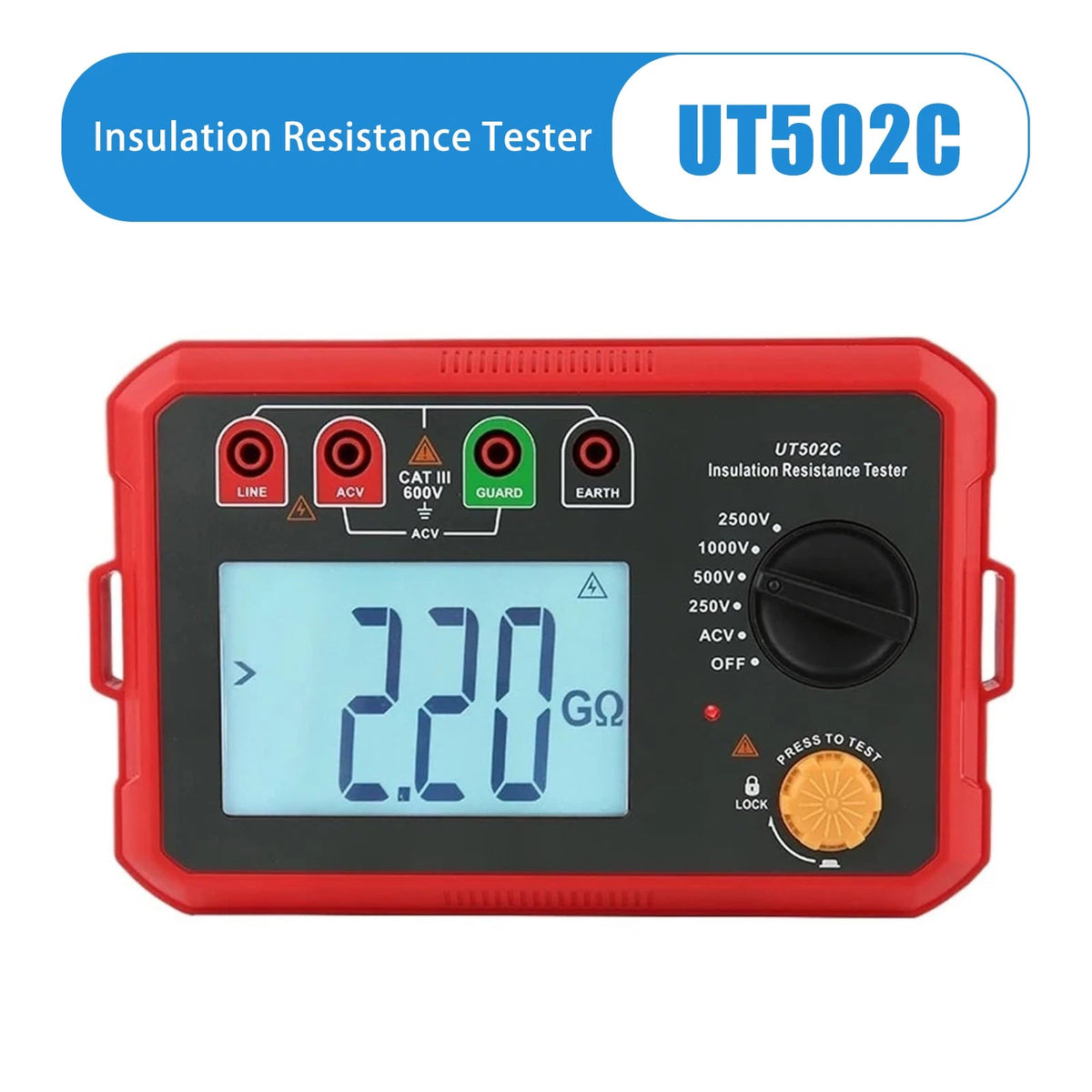 Insulation Resistance Meter Ground Tester for UT502C (I018-A094)