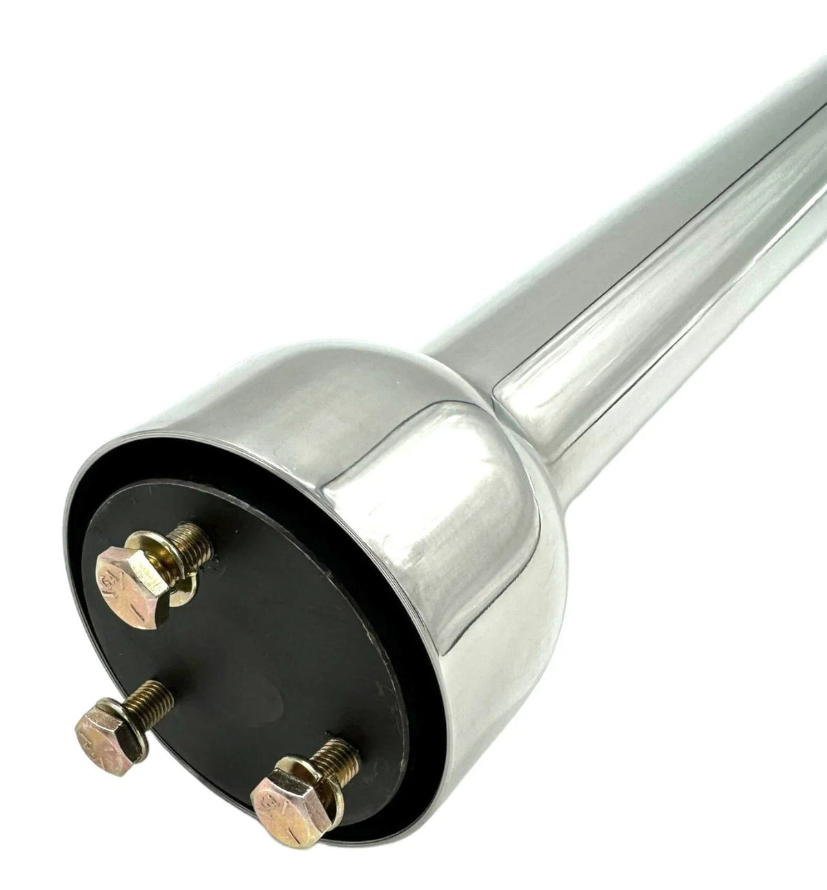 Polished Stainless Steel Steering Column with 3 Bolt Adapter for Universal (—)