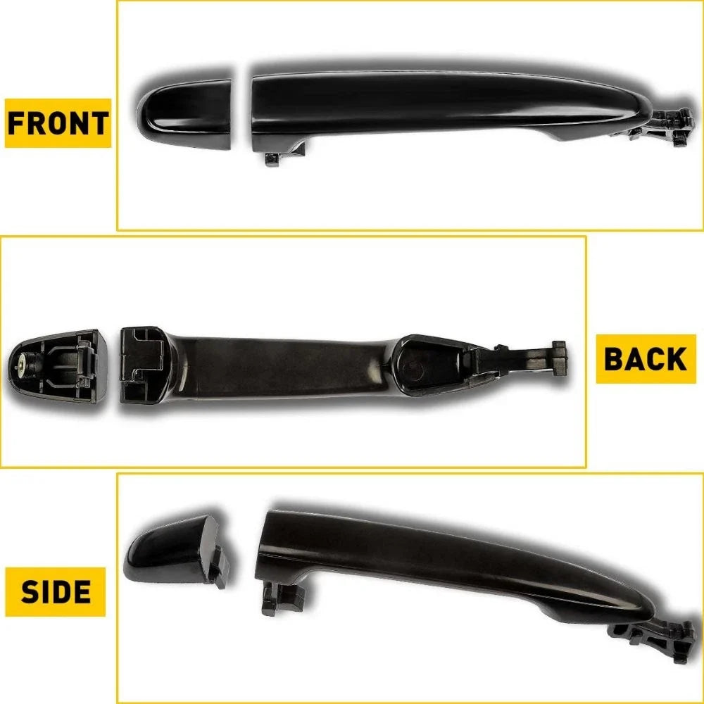 Set of 2 Exterior Door Handles for Toyota Camry (2007–2011) Black