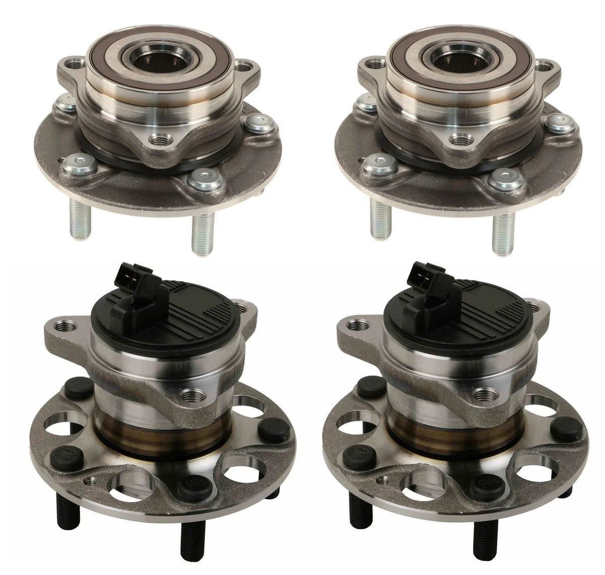 Moog Front & Rear Wheel Bearing Hub Assemblies Kit for Hyundai Elantra, Kia Niro