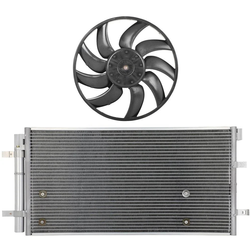 Electric AC Condenser Cooling Fan Kit for Audi A4 Quattro (2009–2016) & Q5 (2009–2017)