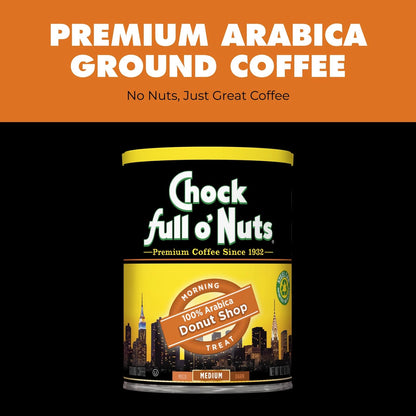 Pack of 6 Donut Shop Ground Coffee 10.2 Ounce