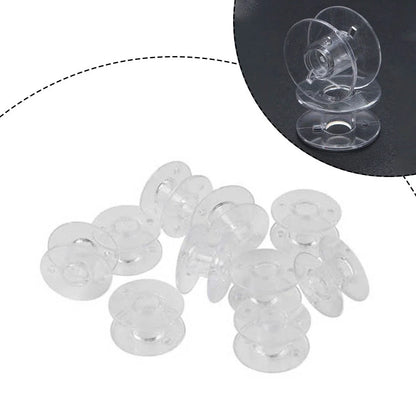 Set of 4 Plastic Bobbins for Brother, Viking, Singer (#2518P, SA156, X52800150)