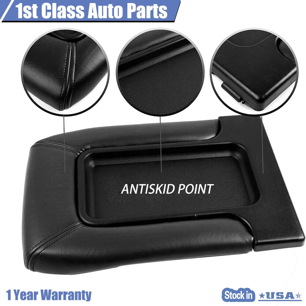 Center Console Lid Kit for Cadillac Escalade, Chevy Tahoe, GMC Yukon (2001–2007)