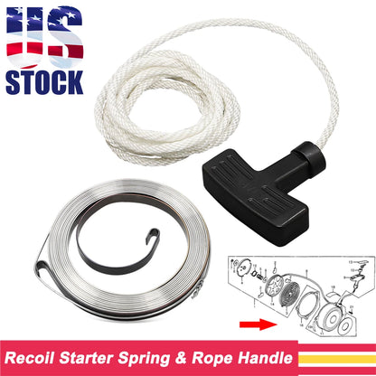 Recoil Pull Start String Handle Spring Kit for Honda ATC70 TRX70 (1973–1985)