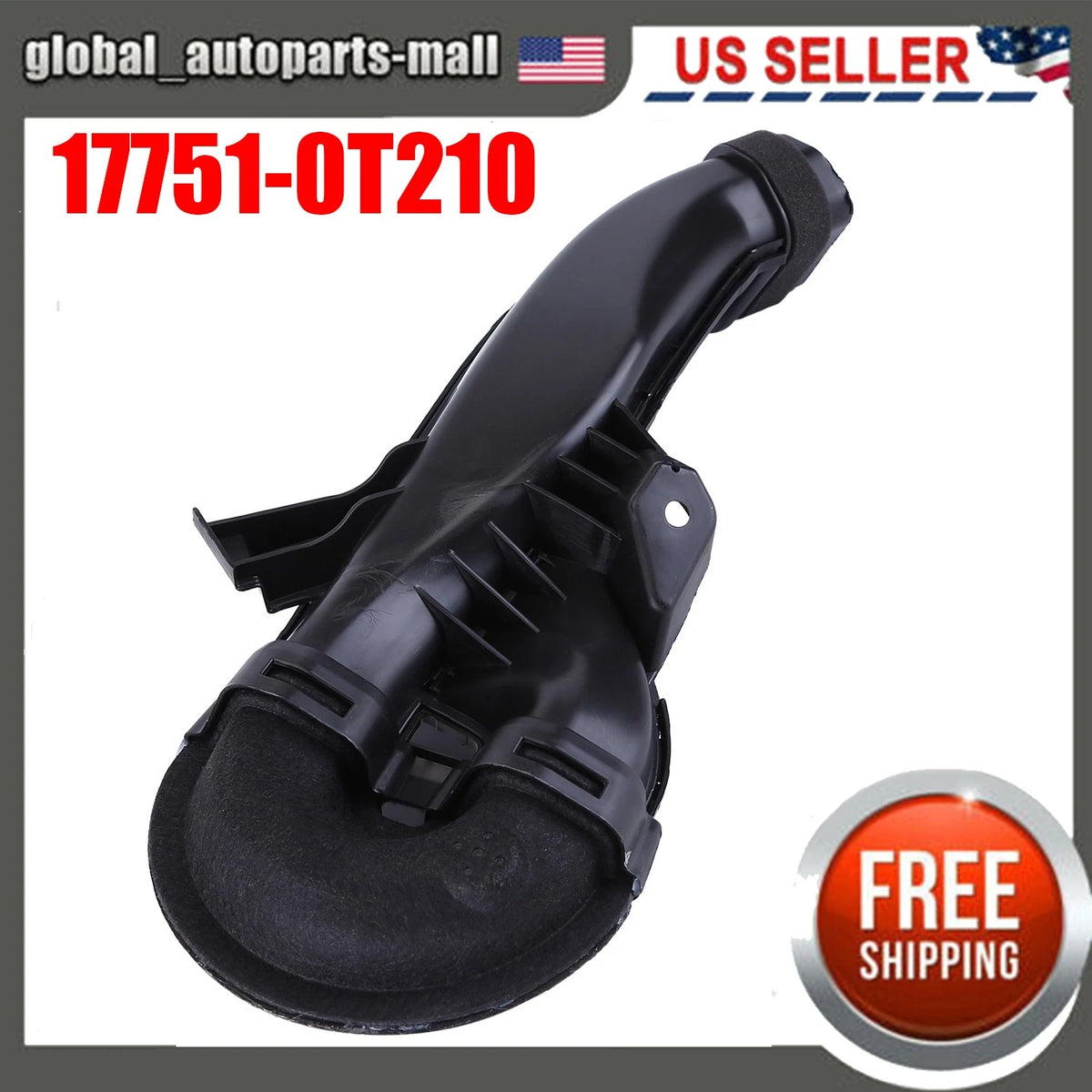 Air Intake Inlet Tube Pipe for Toyota Corolla (2017–2019) 17751-0T210, 177510T210