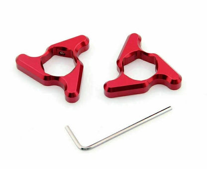 Blade Fork Preload Adjusters for ZX6R, 9R, 12R, TL1000, YZF R6 (17mm, Red)