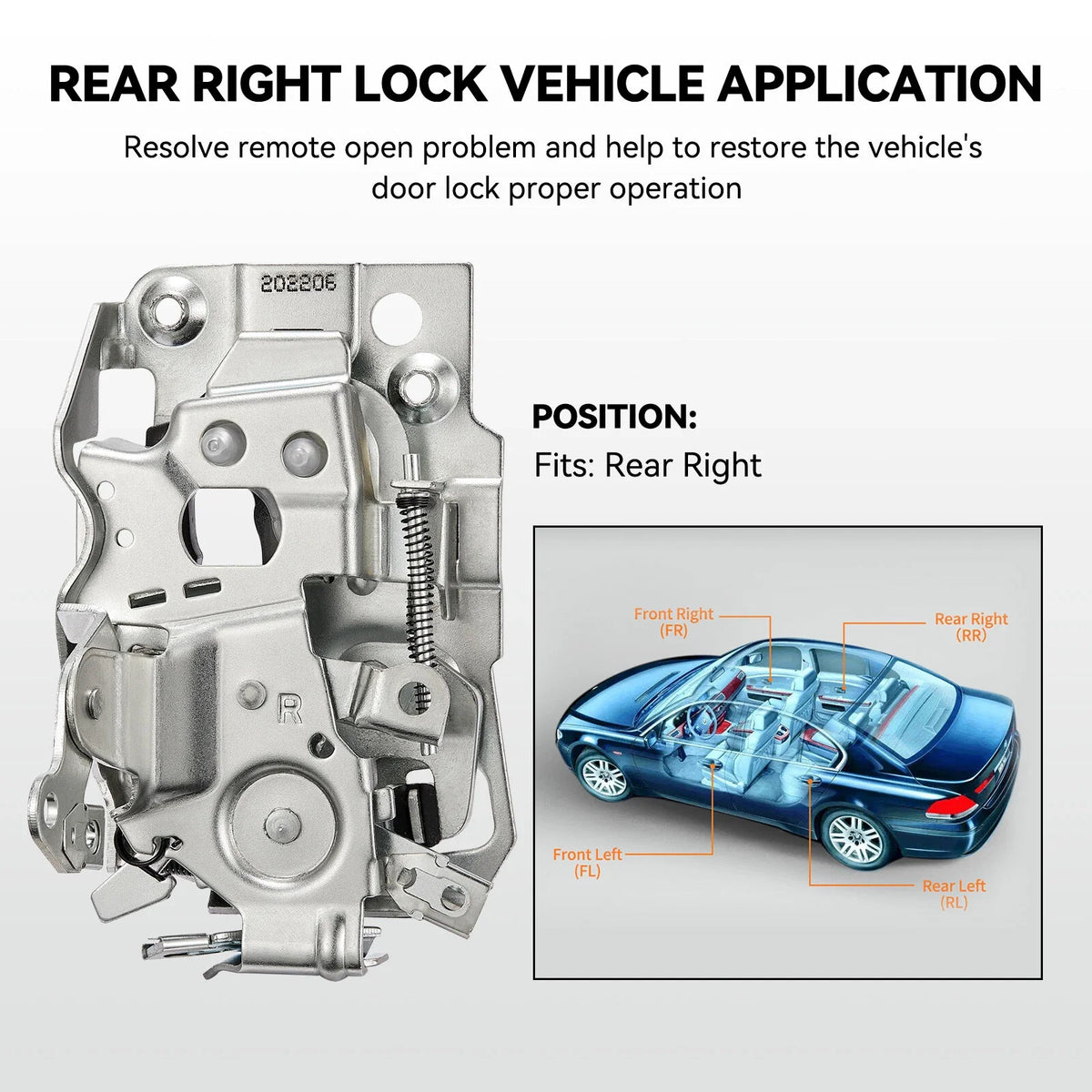 Tailgate Lock Trunk Latch Actuator for Toyota 4Runner (2003–2009)