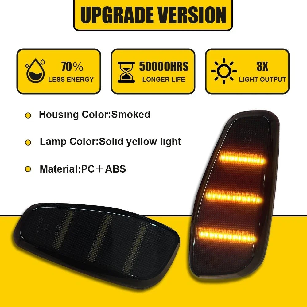 Smoked LED Front Side Marker Light for Jeep Renegade (2015–2023)
