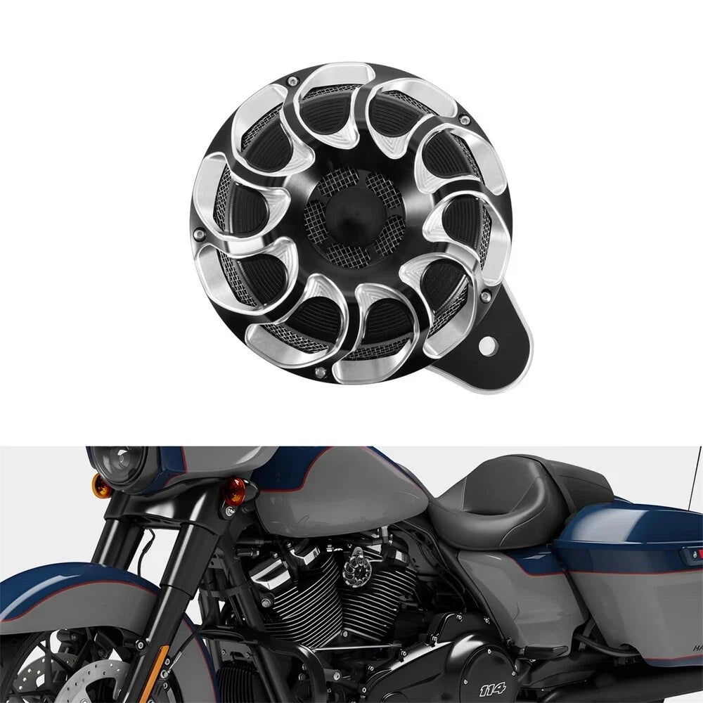 CNC Horn Speaker Cover for Harley Touring Big Twin Sportster (1991–2021)