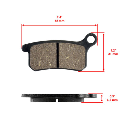 Set of 2 Celox Front and Rear Brake Pads for KTM SX65 SX 65 (2009–2020) MP233AA2002