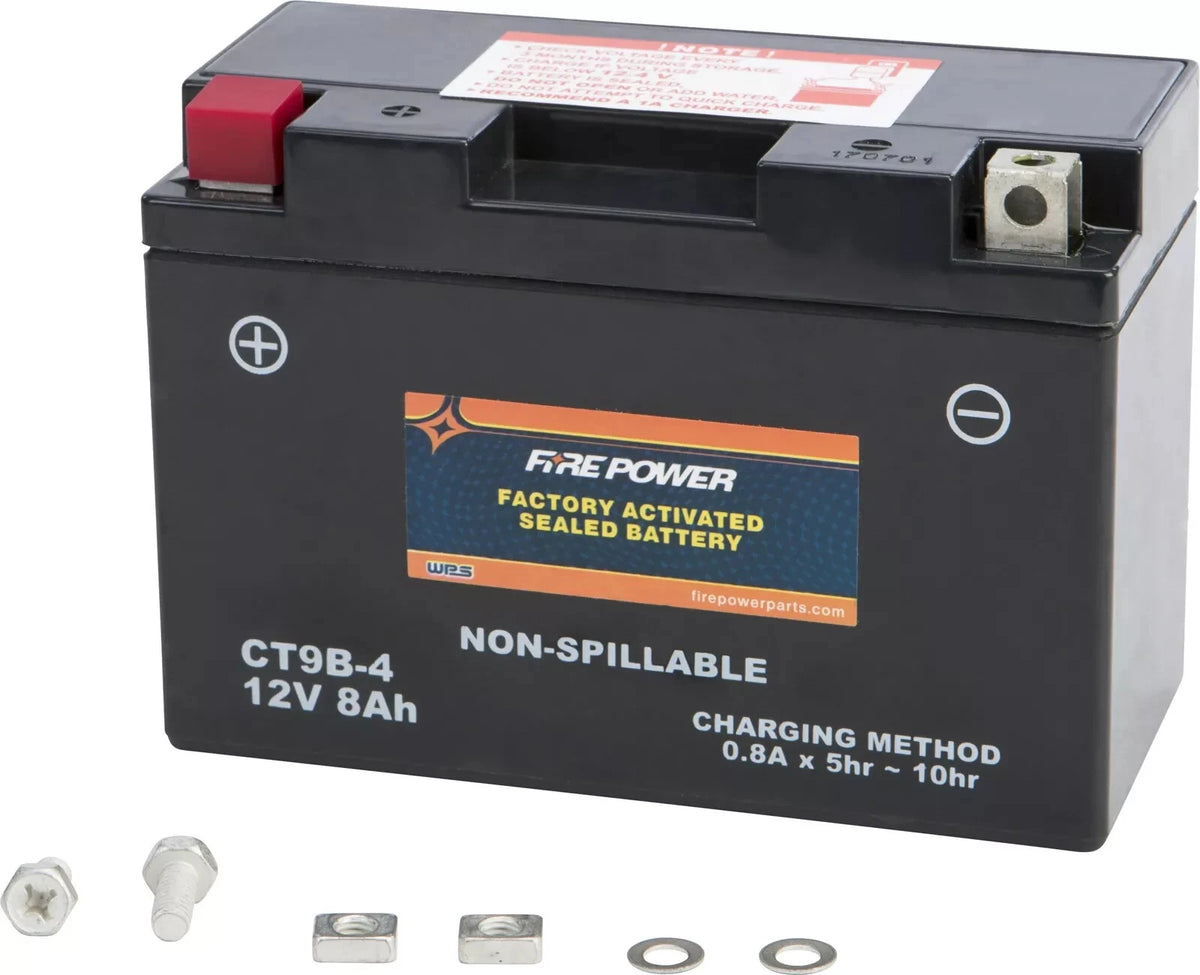 CT9B-4 Sealed Battery for Fire Power (Factory Activated)