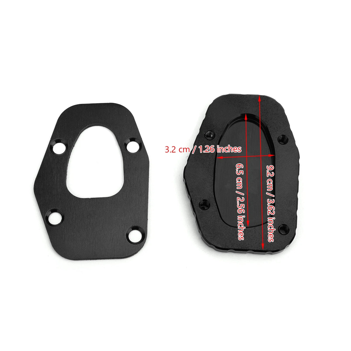 Kickstand Sidestand Enlarged Plate Pad for Yamaha Niken/GT (2019–2020) Black