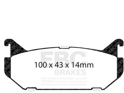 Rear Brake Pad Set for Mazda MX6 (1993–1997) VD661TP