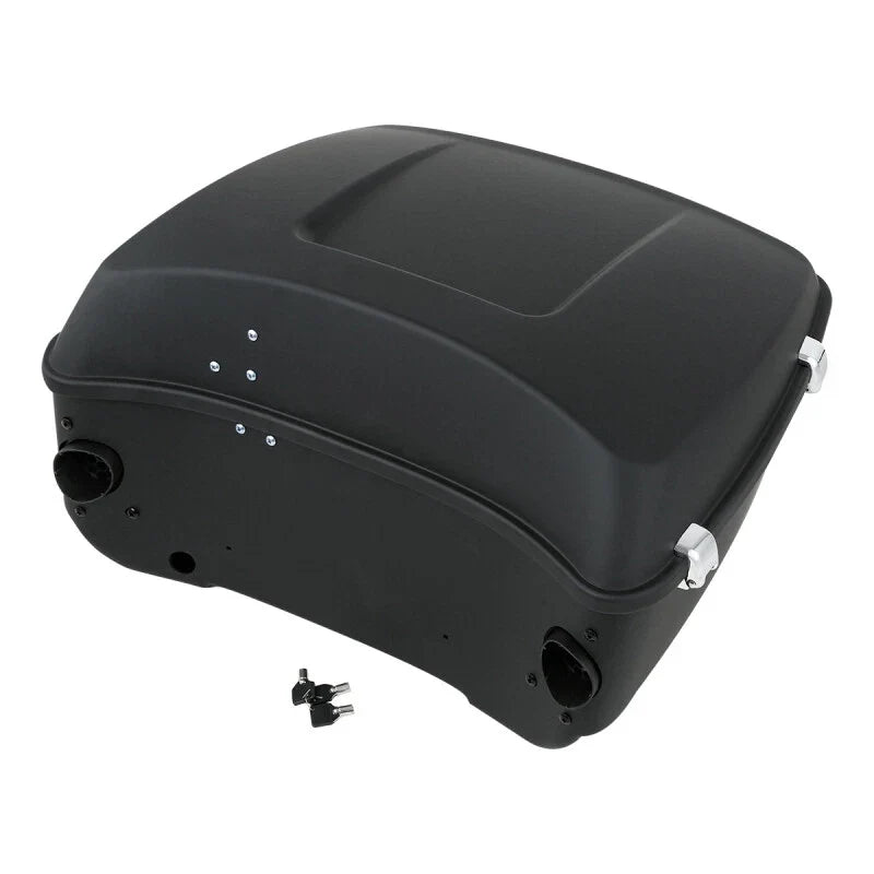 Matte Black King Trunk Backrest Speakers for Harley Road Street Glide (2014–2026)