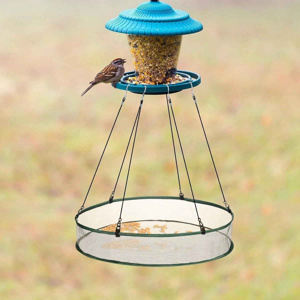 24-Inch Hanging Bird Seed Catchers for Community Feeding Spaces
