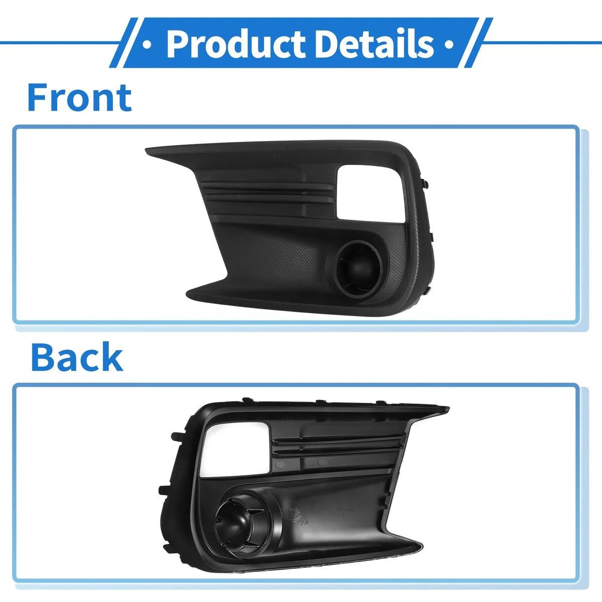 Front Left Fog Light Grill for Subaru WRX (2018–2021) No. 57731VA370, ABS