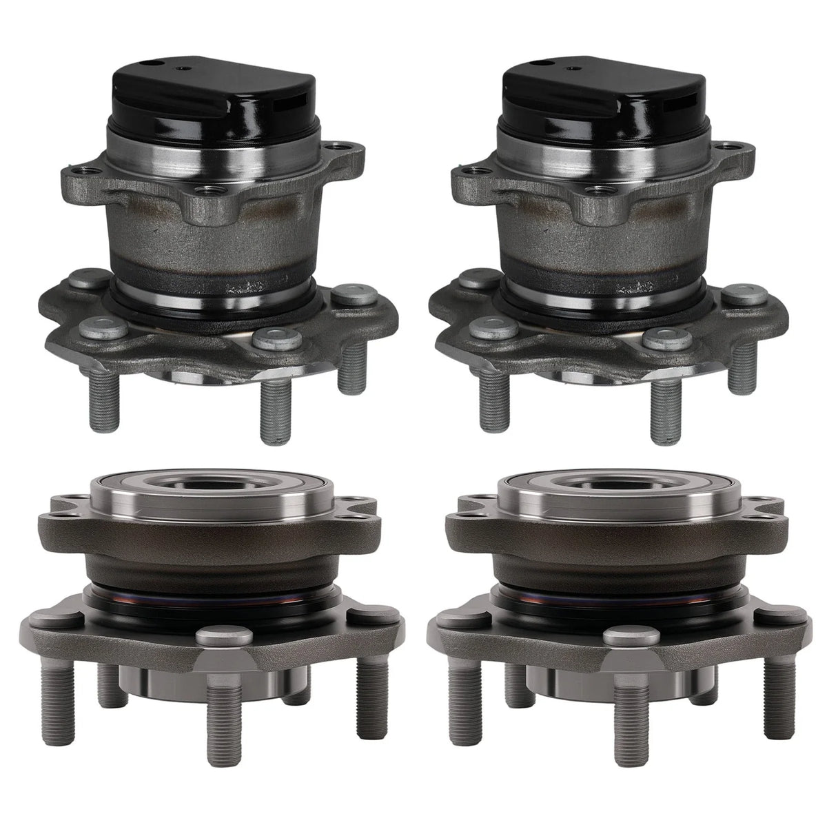 Set of 4 Wheel Hubs for Nissan Rogue (2015–2017) 512534 713357