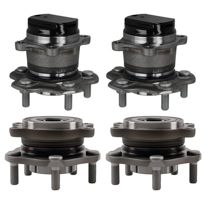 Set of 4 Wheel Hubs for Nissan Rogue (2015–2017) 512534 713357