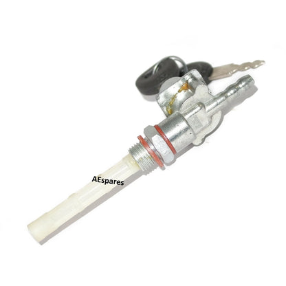 Fuel Tank Locking Tap Valve with 2 Keys for Jawa Bike