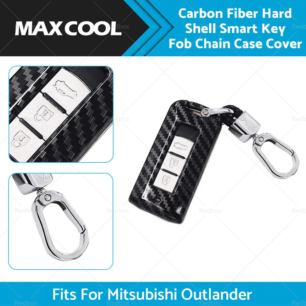 Carbon Fiber Key Fob Cover for Mitsubishi Outlander