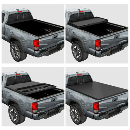 Vinyl Soft Top Tri-Fold Tonneau Cover for Silverado/Sierra (2007–2014) 6.5' Bed