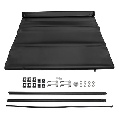 6.5ft Soft Roll-Up Tonneau Cover for Toyota Tundra (2007–2021) UV Protection