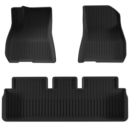 Floor Mats for Tesla Model 3 (2021–2023) Waterproof Front & Rear Liners
