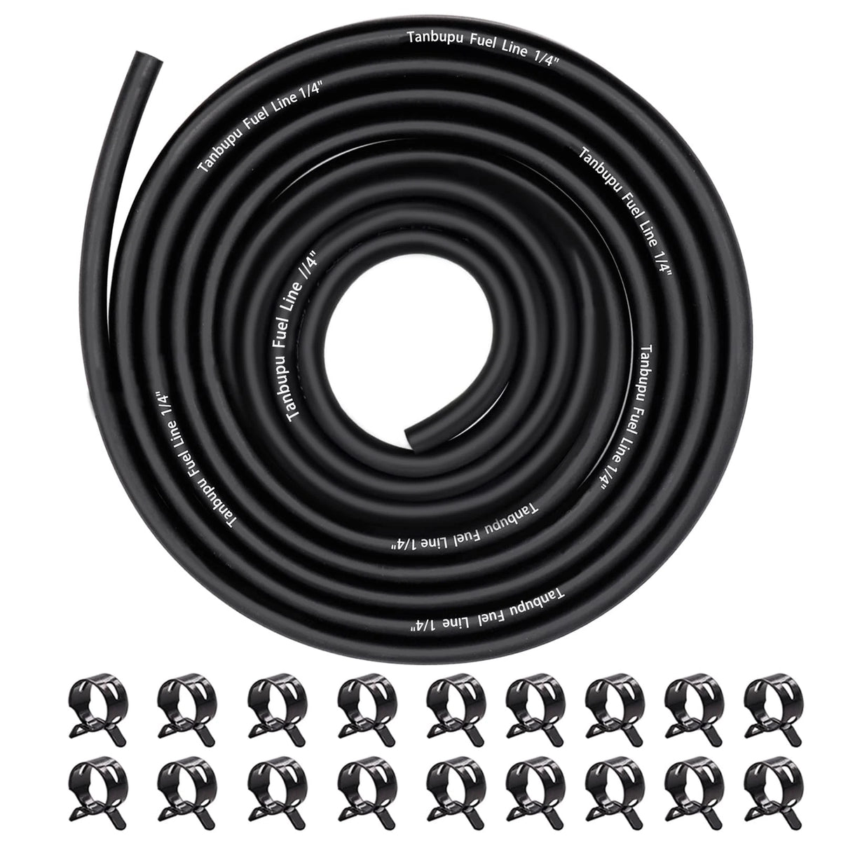 10Ft 1/4 Inch ID Fuel Line Hose for Generator Engine (Heavy Duty Nitrile Rubber)