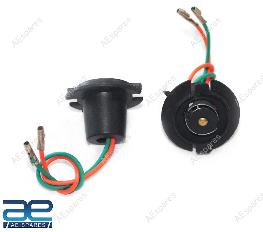 Set of 2 Front Indicator Blinker Bulb Holders for Vespa PX LML Scooter