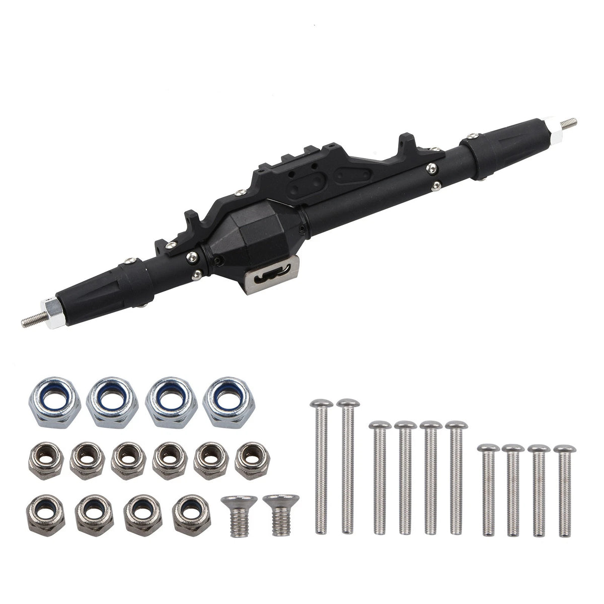 Black Front Rear Axle for Axial Wraith 1/10 RR10 (No Part Numbers)
