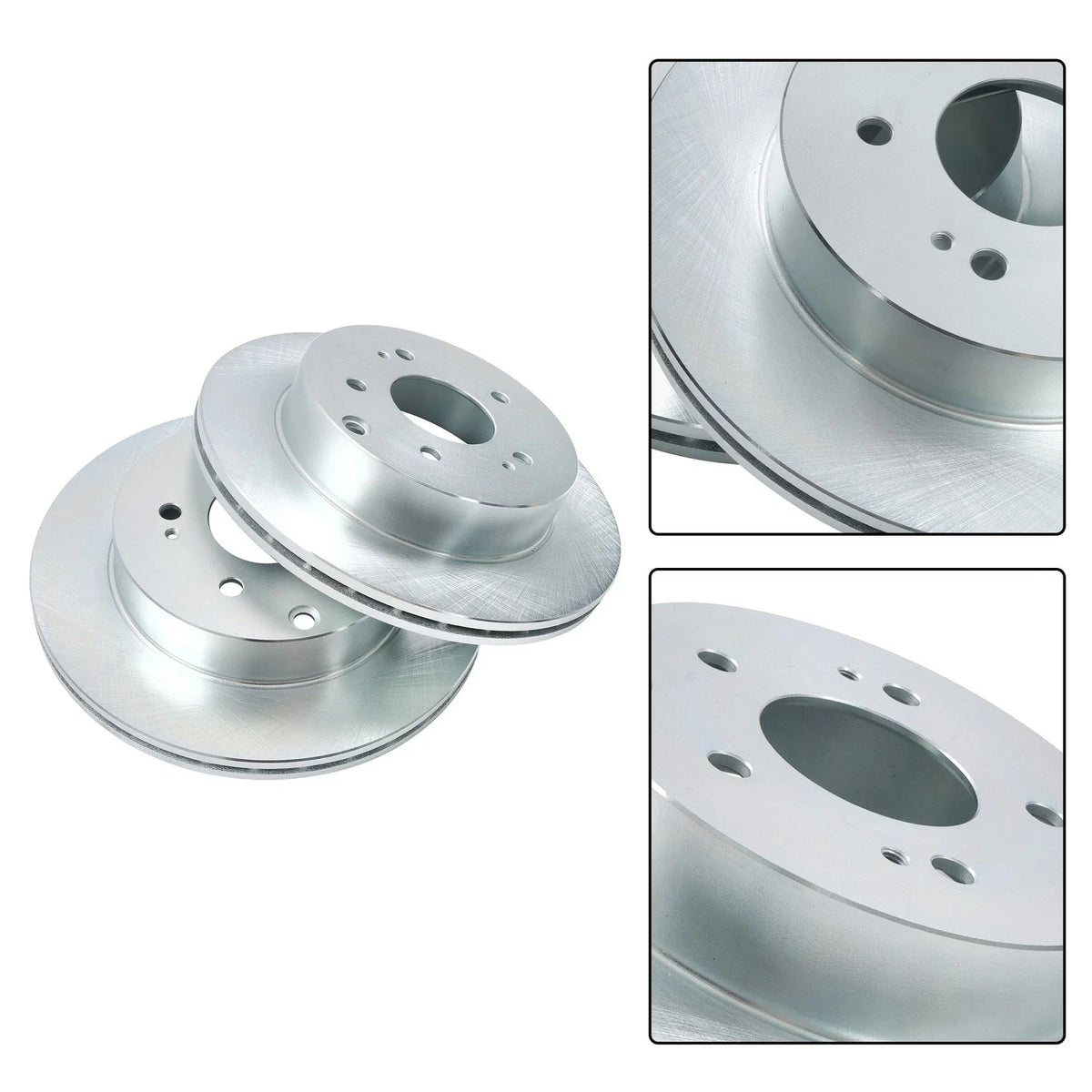 Rear Disc Brake Rotors + Brake Pads for Mitsubishi Eclipse (2006–2012) 12146072