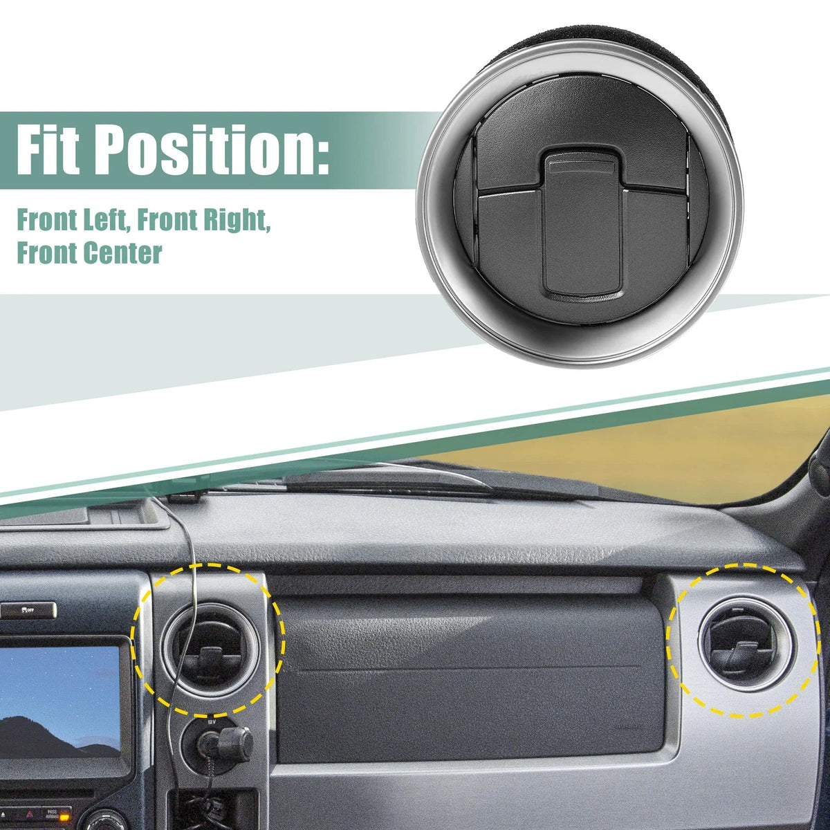 Set of 4 AC Heater Air Vents CL3Z19893EA for Ford F-150 (2012–2014)