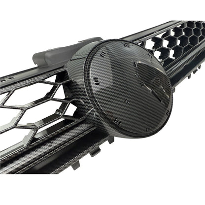 Carbon Fiber Print Front Honeycomb Bumper Grille for VW Golf MK7 GTI (2017–2019) FZ-GR-GOLF717V1-BKR