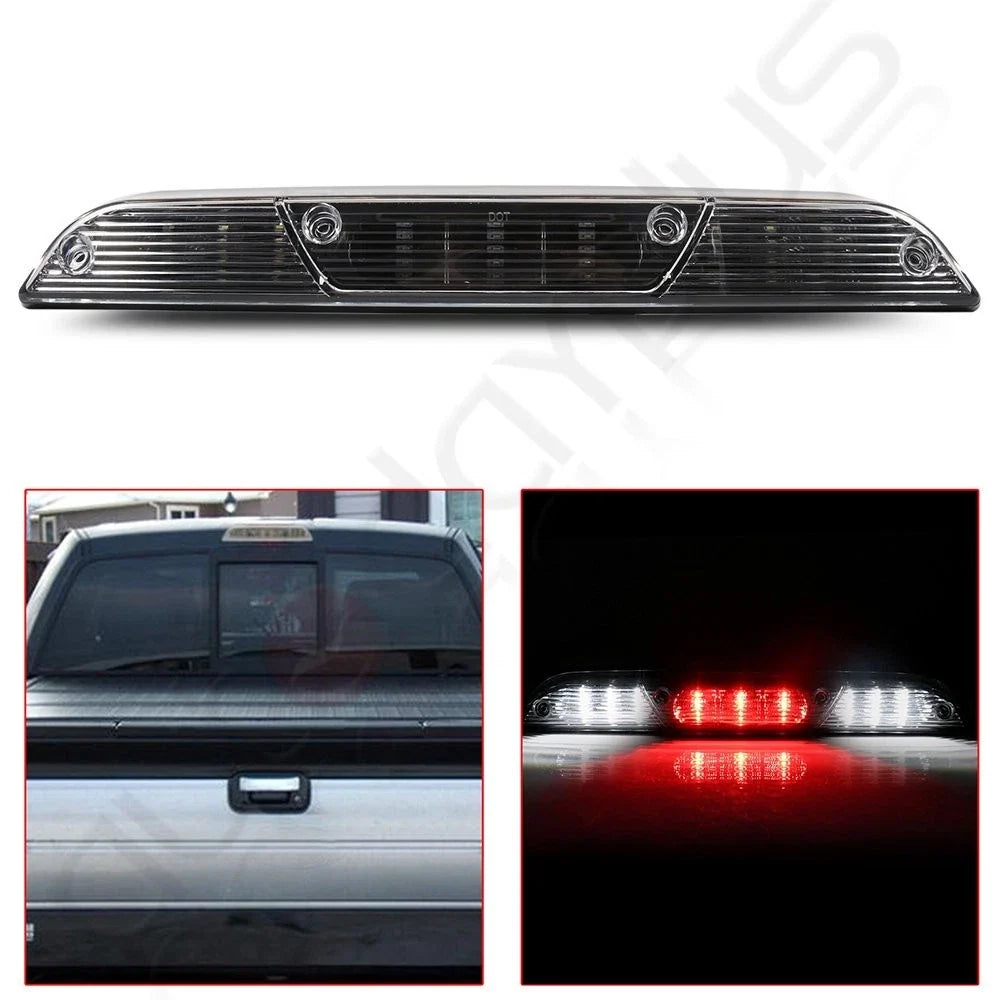 Clear Lens Black Housing 3rd Tail Brake Light Cargo Lamp for Ford F-150 (2015–2017)