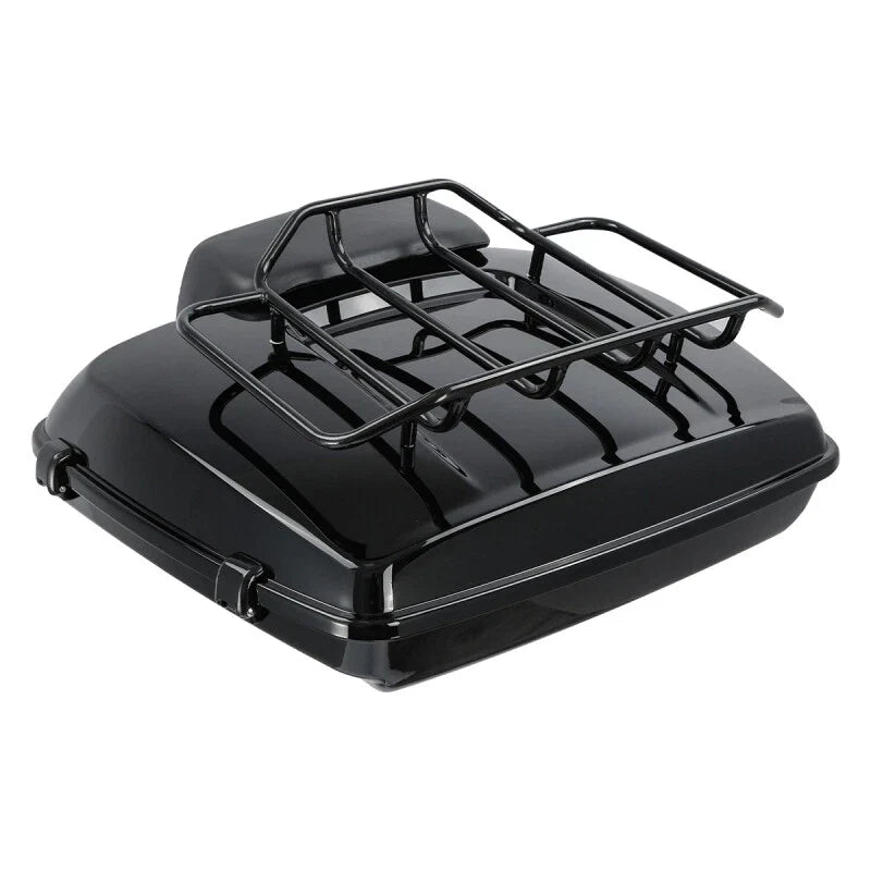Black Razor Trunk Backrest Mount Base Plate for Harley Electra Glide (2014–2026)