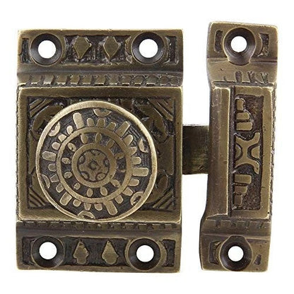 Set of 2 Solid Brass Cabinet Hinges 2 1/8" x 2 1/4" x 1 1/4"