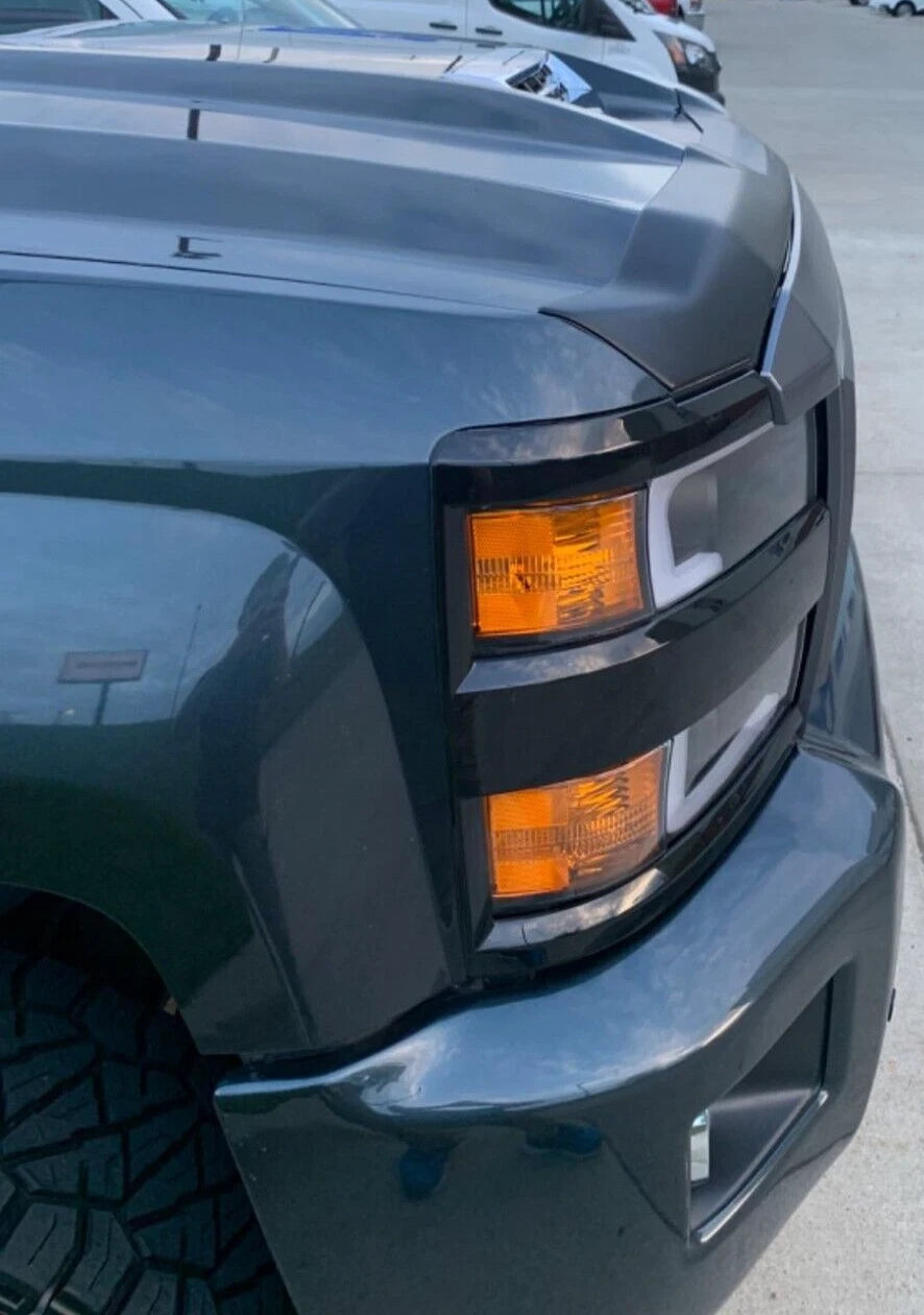 Matte Black Hood Protector Bug Shield for Silverado 2500 3500 (2017–2019) 2877139