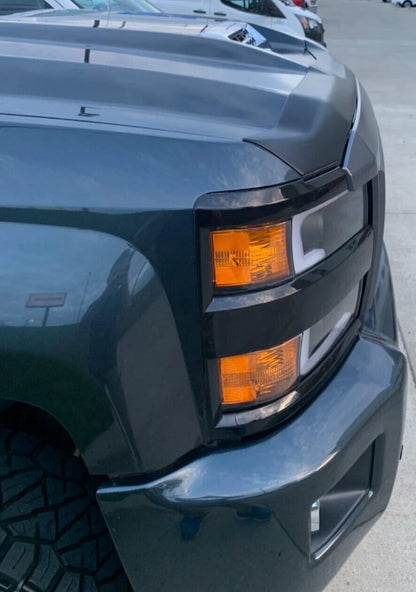 Matte Black Hood Protector Bug Shield for Silverado 2500 3500 (2017–2019) 2877139