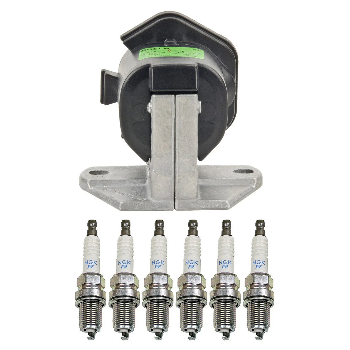 Set of 6 Bosch Ignition Coils & NGK Spark Plugs for 300SL C280 XJ6 LX450
