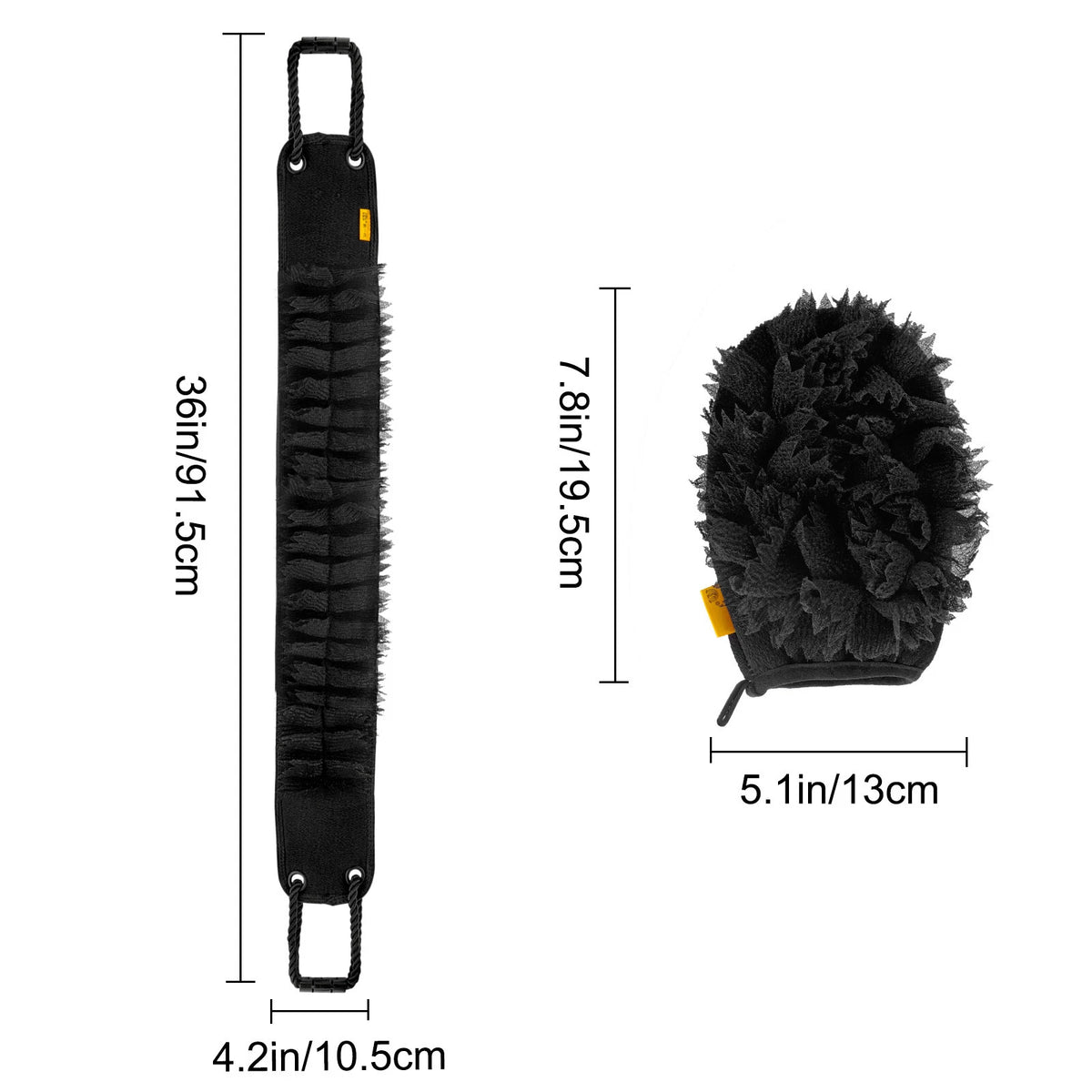 2X Shower Exfoliating Back Scrubber for Body Exfoliation (36")