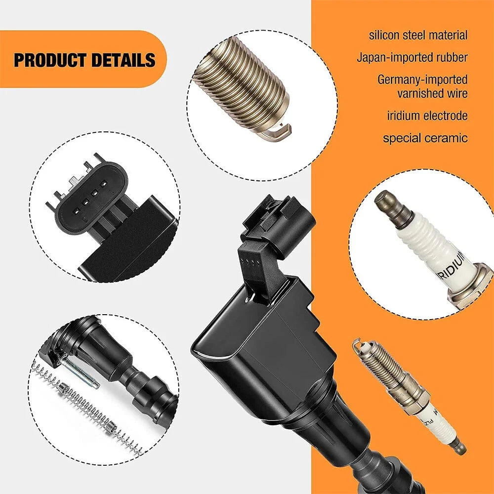 4Pcs Ignition Coil Pack for Buick Chevrolet Equinox Malibu (UF491) (2010–2016)