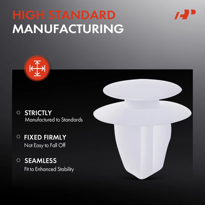 20Pcs Side Panel Moulding Retainer Trim Clips for Honda Accord Civic (2010–2020) 91560S04003, 91560-S04-003, 22243